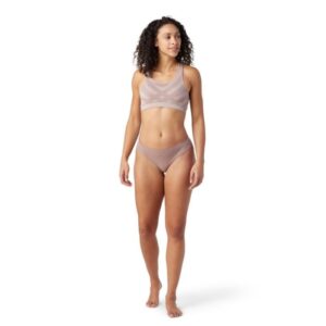 Smartwool Merino Sport Seamless Bikini - XS, Brun | Komfortabelt Løbeundertøj til Dame