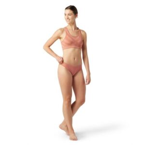 Smartwool Merino Sport Seamless Bikini, XS - Komfortabel Løbetrusse til Dame, Rød