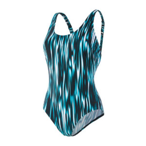 Speedo Aurasheen Printed Badedragt Dame 40 Blå