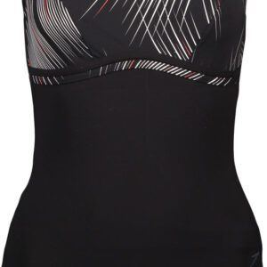 Speedo Contourluxe Printed Dame 36 Sort