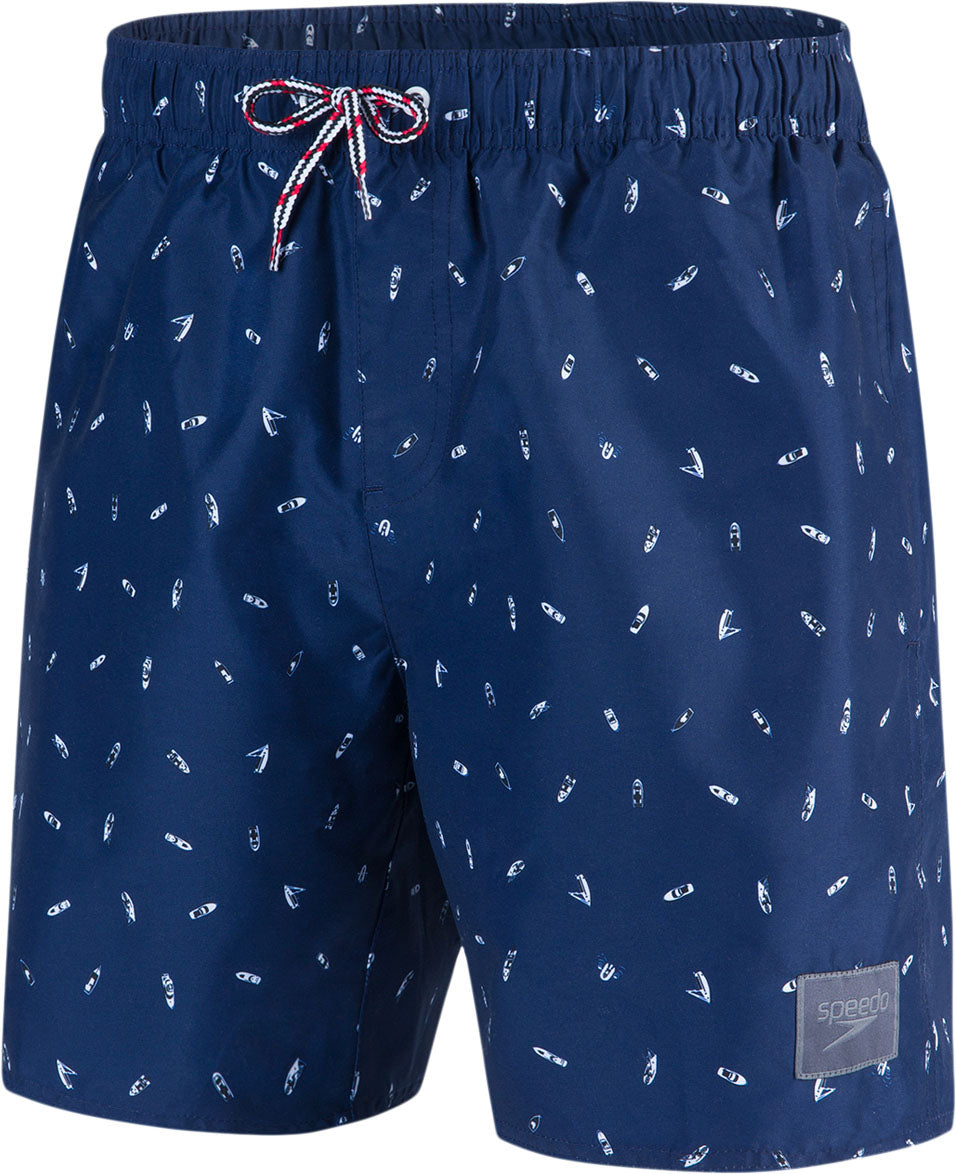 Speedo Printed Leisure 16" Herre Xs Blå Speedo Printed Leisure 16" Herre Xs Blå