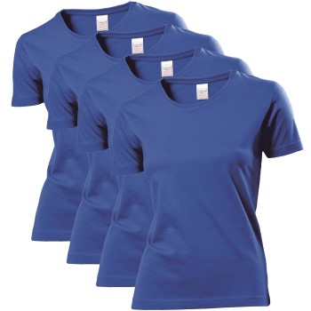 Stedman 4P Classic Women T-shirt Kongeblå bomuld Small Dame Stedman 4P Classic Women T-shirt Kongeblå bomuld Small Dame