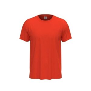 Stedman Classic Men T-shirt Orange/Rød bomuld Small Herre