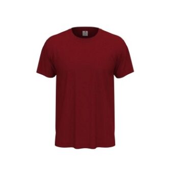 Stedman Classic Men T-shirt Vinrød bomuld Small Herre