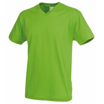 Stedman Classic V-Neck Men T-shirt Lysegrøn bomuld Small Herre Stedman Classic V-Neck Men T-shirt Lysegrøn bomuld Small Herre