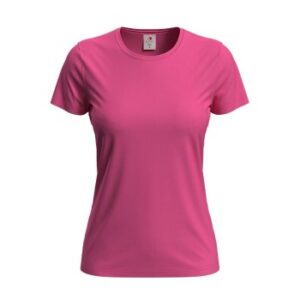 Stedman Classic Women T-shirt Mørkrosa bomuld Small Dame
