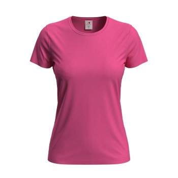 Stedman Classic Women T-shirt Mørkrosa bomuld Small Dame Stedman Classic Women T-shirt Mørkrosa bomuld Small Dame