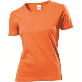 Stedman Classic Women T-shirt Orange bomuld Small Dame Stedman Classic Women T-shirt Orange bomuld Small Dame