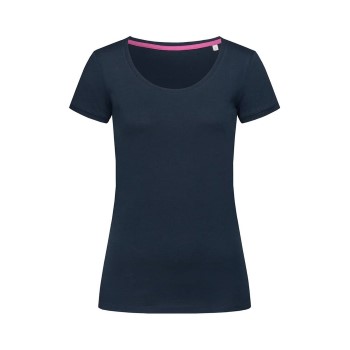 Stedman Megan Crew Neck Marineblå ringspundet bomuld Small Dame Stedman Megan Crew Neck Marineblå ringspundet bomuld Small Dame