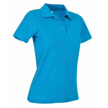 Stedman Polo Women Blå bomuld Small Dame Stedman Polo Women Blå bomuld Small Dame