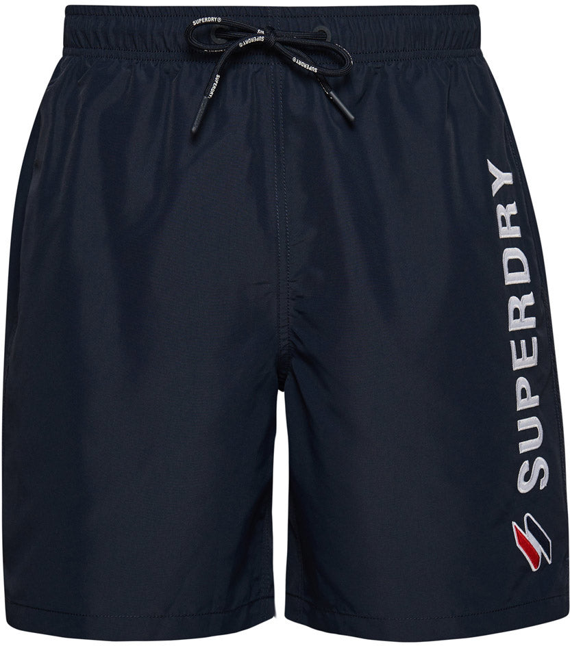Superdry Code Applque 19inch Badeshorts Herre Blå Superdry Code Applque 19inch Badeshorts Herre Blå