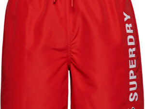 Superdry Code Applque 19inch Badeshorts Herre Rød