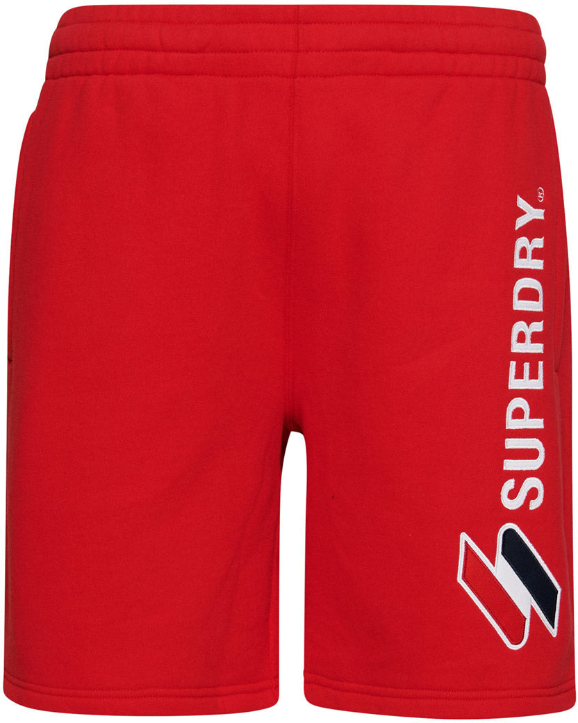 Superdry Code Sl Applique Shorts Herre Rød Superdry Code Sl Applique Shorts Herre Rød