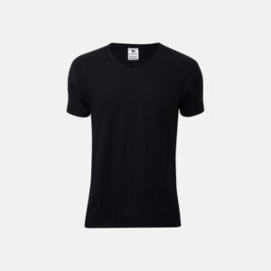 T-shirt "v-neck" | 100% økologisk bomuld | Sort