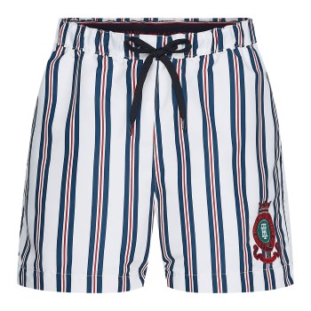 Tommy Hilfiger Badebukser Prints Swim Shorts Hvid Mønster polyester X-Large Herre Tommy Hilfiger Badebukser Prints Swim Shorts Hvid Mønster polyester X-Large Herre