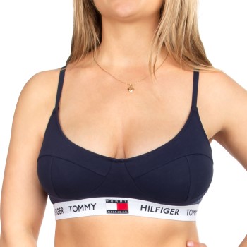 Tommy Hilfiger Bh Tommy 85 T-Shirt Bralette Marineblå bomuld Large Dame Tommy Hilfiger Bh Tommy 85 T-Shirt Bralette Marineblå bomuld Large Dame