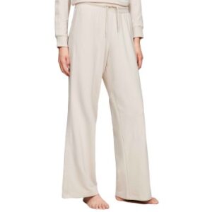 Tommy Hilfiger Established Wide Leg Pants Creme Small Dame