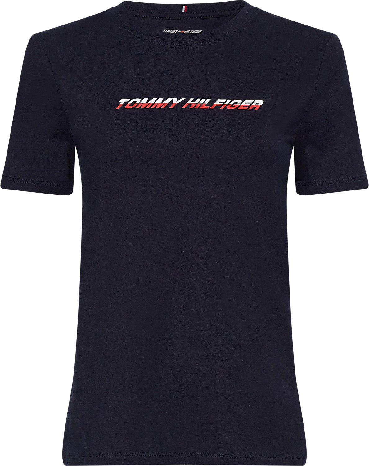 Tommy Hilfiger Regular Graphic Tshirt Dame Xs Blå Tommy Hilfiger Regular Graphic Tshirt Dame Xs Blå