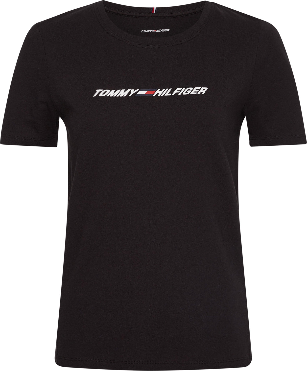 Tommy Hilfiger Sport Regular Tshirt Dame Xs Sort Tommy Hilfiger Sport Regular Tshirt Dame Xs Sort