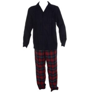 Tommy Hilfiger Tommy Flannel Pyjama Blå/Rød bomuld Medium Herre