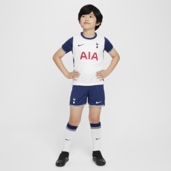 Tottenham Hotspur 2024/25 Stadium Home Nike Football Replica-sæt i tre dele til mindre b⌀rn - hvid