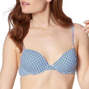 Triumph Mix and Match Padded Bikini Bra Blå/Hvid D 44 Dame Triumph Mix and Match Padded Bikini Bra Blå/Hvid D 44 Dame