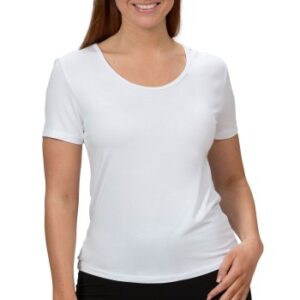 Trofe Bamboo Solids T-shirt Hvid Bambus Small Dame