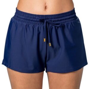 Trofe Mix Bikini Solid Swimwear Shorts Marineblå 40 Dame