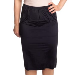 Trofe Slip Skirt Long Sort Small Dame