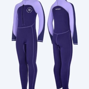 Watery UV våddragt til børn - Calypso Full-Body - Lilla - Våddragt til paddleboard/SUP