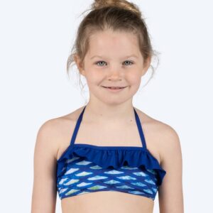 Watery havfrue bikini top til piger - Blue Ocean - Havfruehale badetøj - Børn