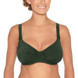 Wiki Basic Full Cup Bikini Top Militærgrøn B 75 Dame