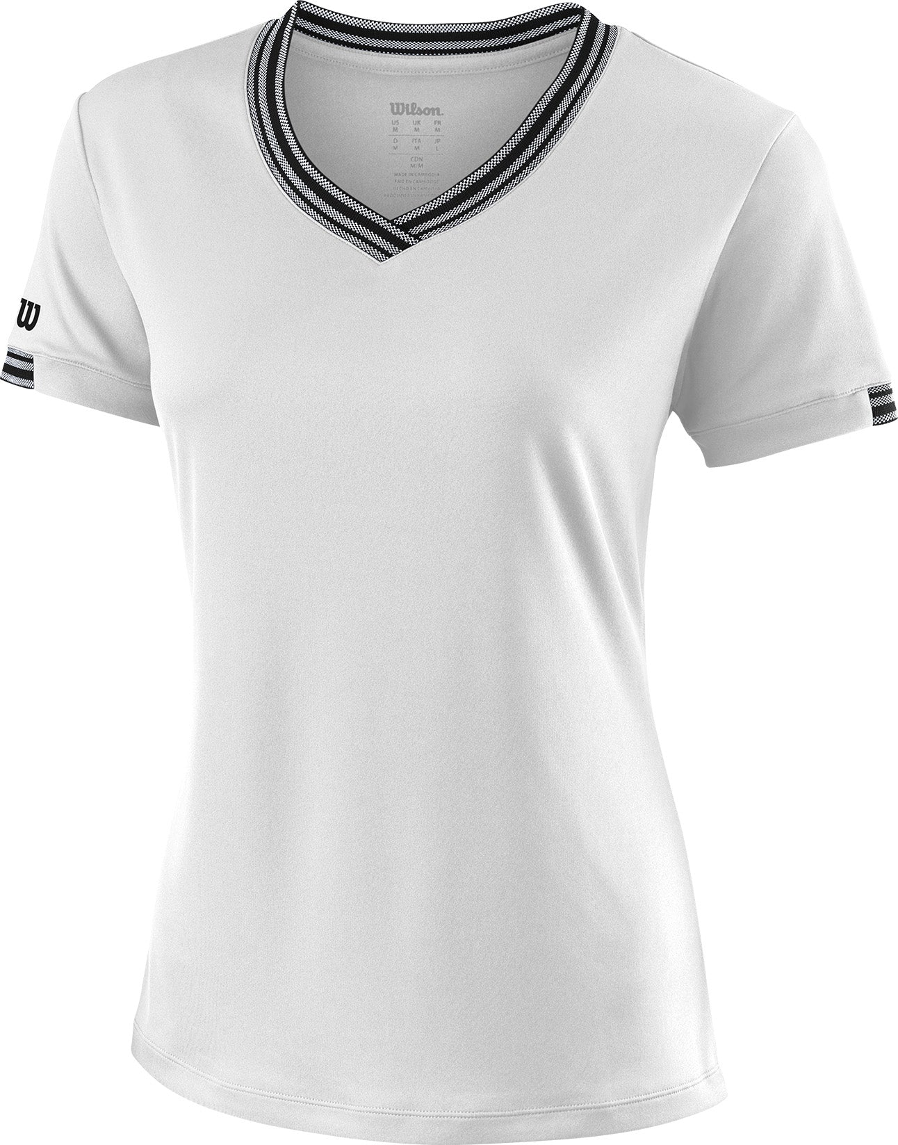 Wilson Team Vneck Dame Xs Hvid Wilson Team Vneck Dame Xs Hvid