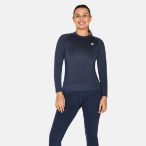 Zebdia Baselayer LS Tee Str. L Dame - Åndbar, Svedtransporterende, Ideel til Løb
