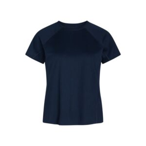 Zebdia Sports SS Tee, Str. L, Dame, Blå - Komfortabel T-shirt til Aktiv Sport