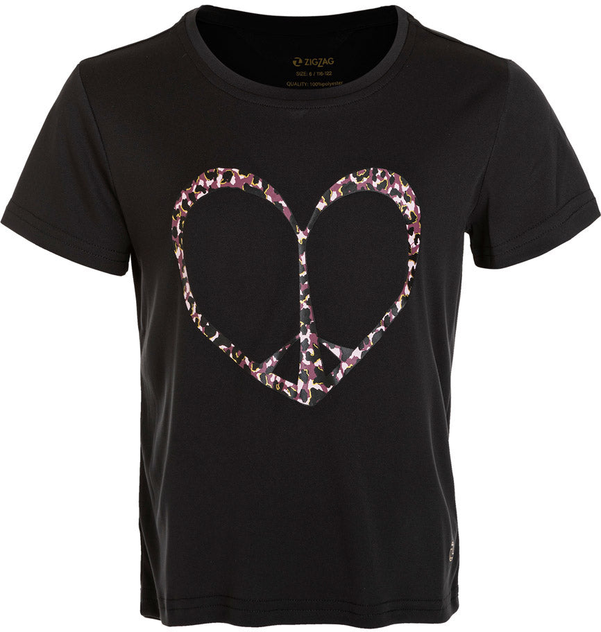 Zigzag Dream Tshirt Dame 6 År Sort Zigzag Dream Tshirt Dame 6 År Sort