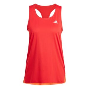 adidas NYC Singlet L Dame - Rød, Letvægts Sportstop til Løb, Komfortabel Pasform