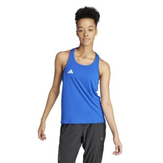 Adidas Adizero Essentials Løbetanktop Dame XS - Let, Åndbar & Reflekterende Blå
