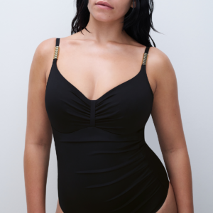Chantelle Icon badedragt med bøjle, sort, Størrelse: 75D, Dame