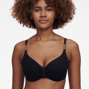 Chantelle Icon bikini top med bøjle, sort, Størrelse: 70E, Dame