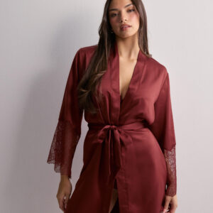 Hunkemöller - R⌀d - Kimono Satin Lace Camille