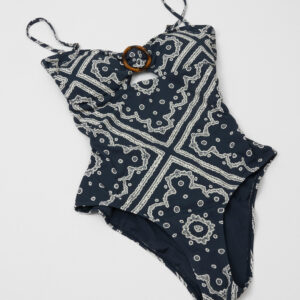 Malina - M⌀nstret - Mandy bamboo-ring bandeau swimsuit