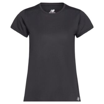 New Balance Core Run T-shirt Dame, Str. M - Sort med Reflekser til Løb