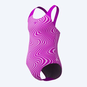 Speedo badedragt til piger - Allover Digital Splashback - Pink