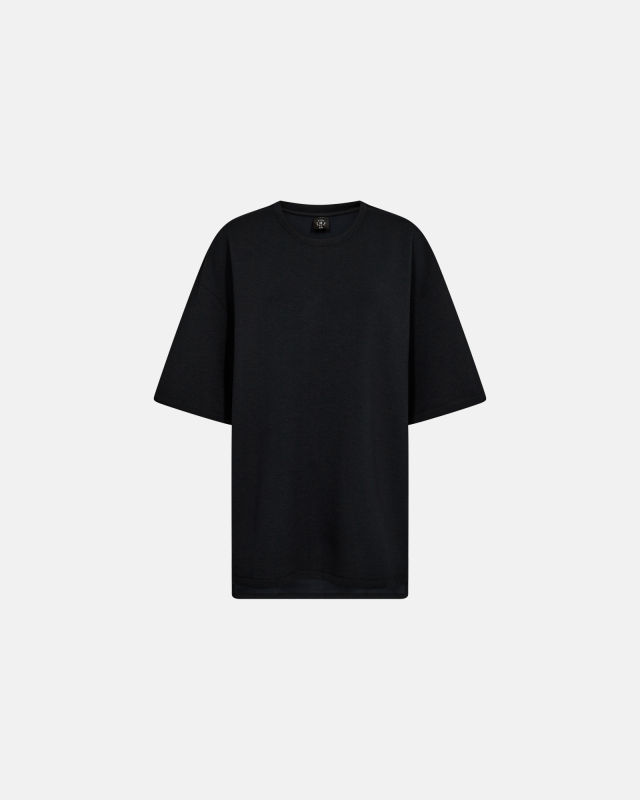 Sweat t-shirt "oversize" | Polyester | Sort Sweat t-shirt "oversize" | Polyester | Sort
