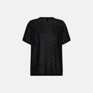 T-shirt "oversize mesh" | Polyamid | Sort