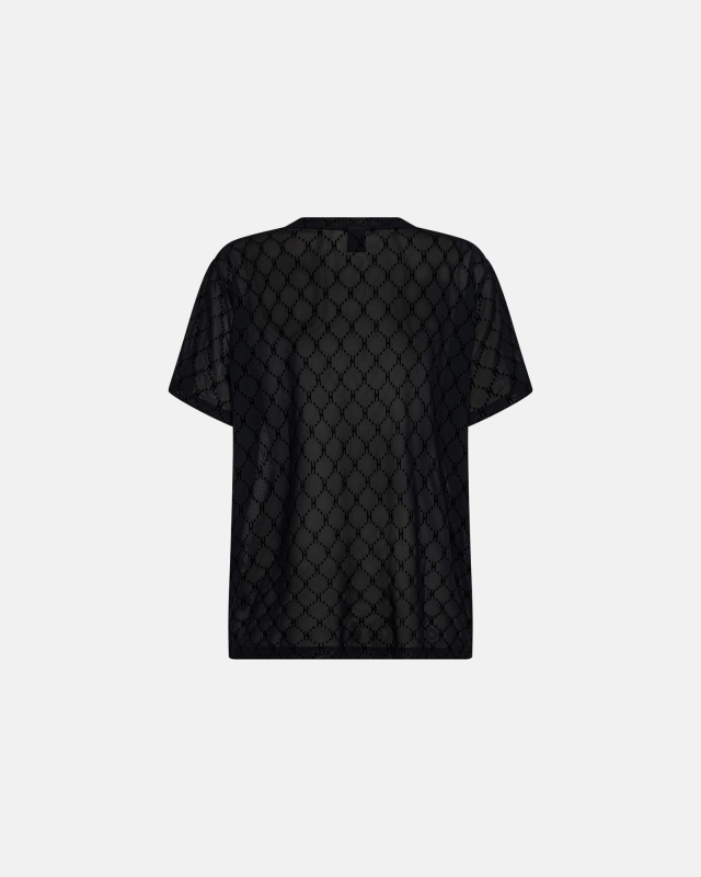 T-shirt "oversize mesh" | Polyamid | Sort T-shirt "oversize mesh" | Polyamid | Sort
