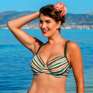 Wiki Antigua bikini top med bøjle, multi, Størrelse: 70D, Dame