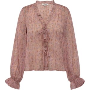 A-View - Bluse - Flounce Blouse - Old Rose