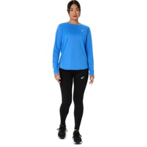 Asics Core LS Top Str. L Blå Dame - Letvægts Trøje til Løb og Træning